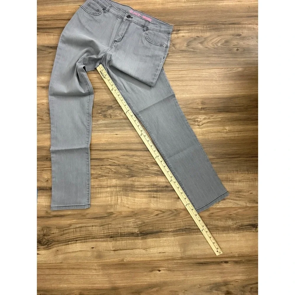 Girl Children's Place Supper Skinny Gray Jeans Size‎ 18 NWT